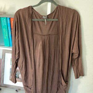 bobi Los Angeles Light weight dolman sleeve cover up beige / Size S